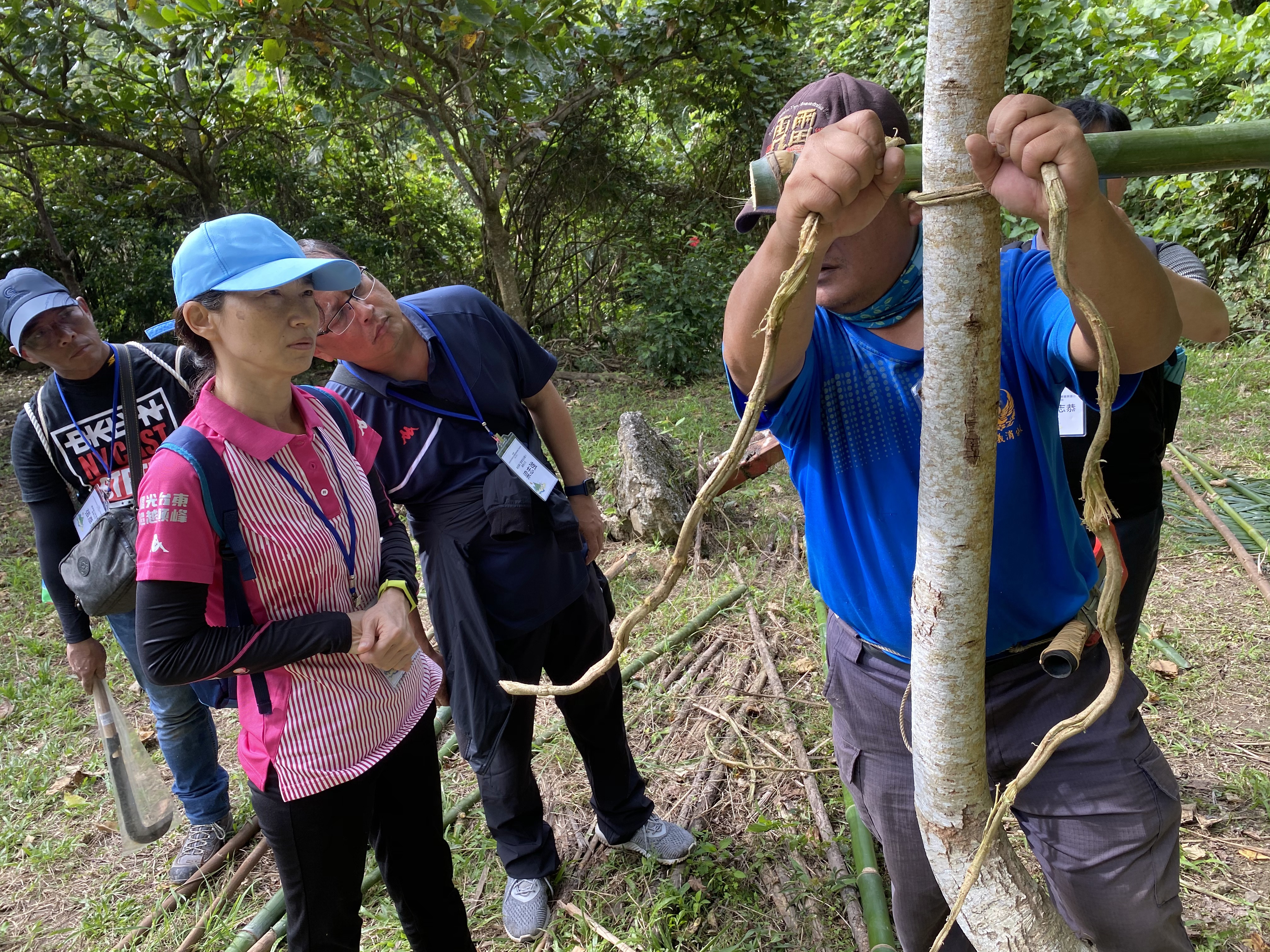 教育部109年原住民特色防災校園基地學校推廣工作坊第二梯次-野外防災求生技能綁繩教學