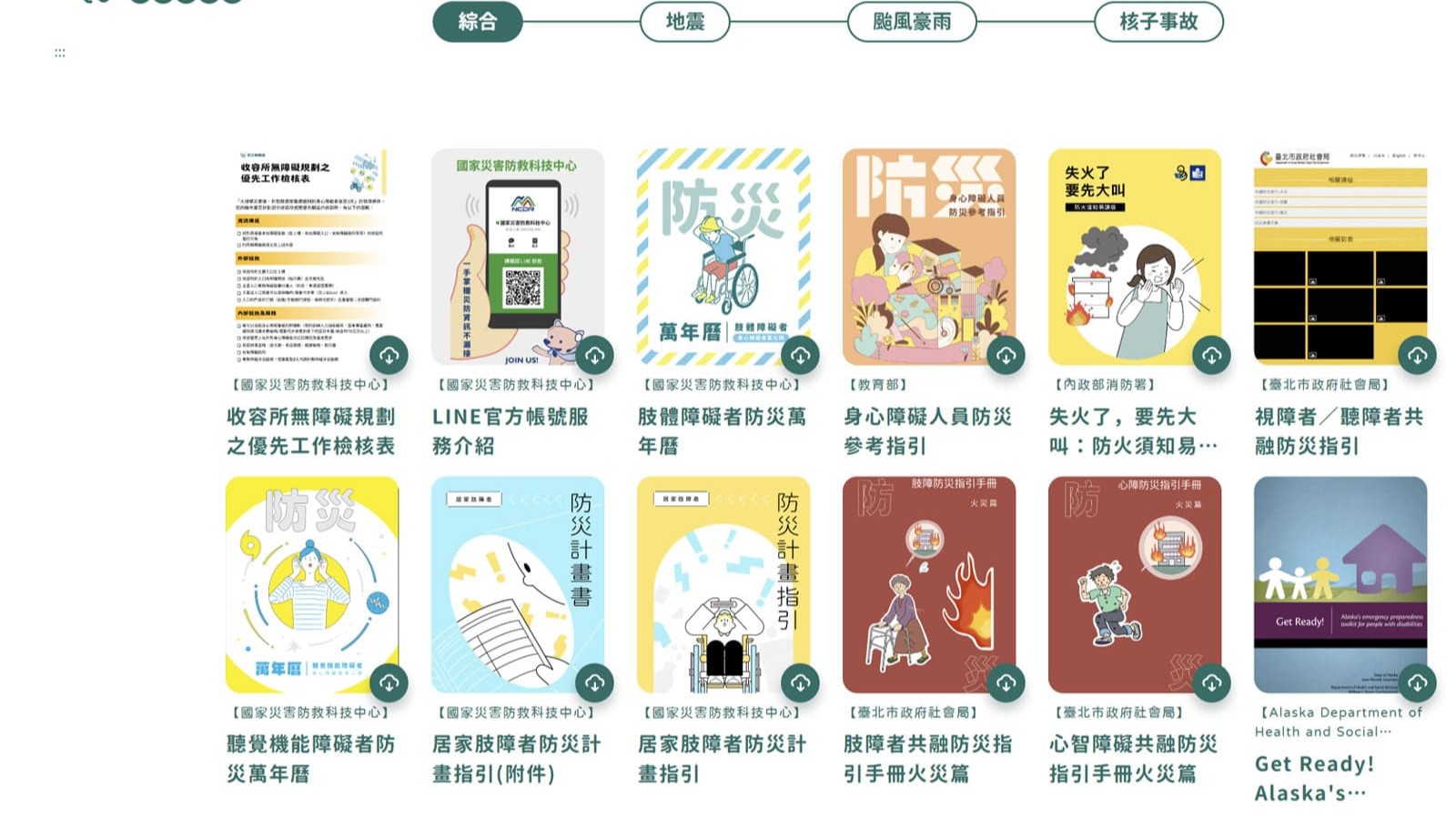 LightBox-統合國內外身心障礙者防災手冊，掌握最新最完整的防災教材